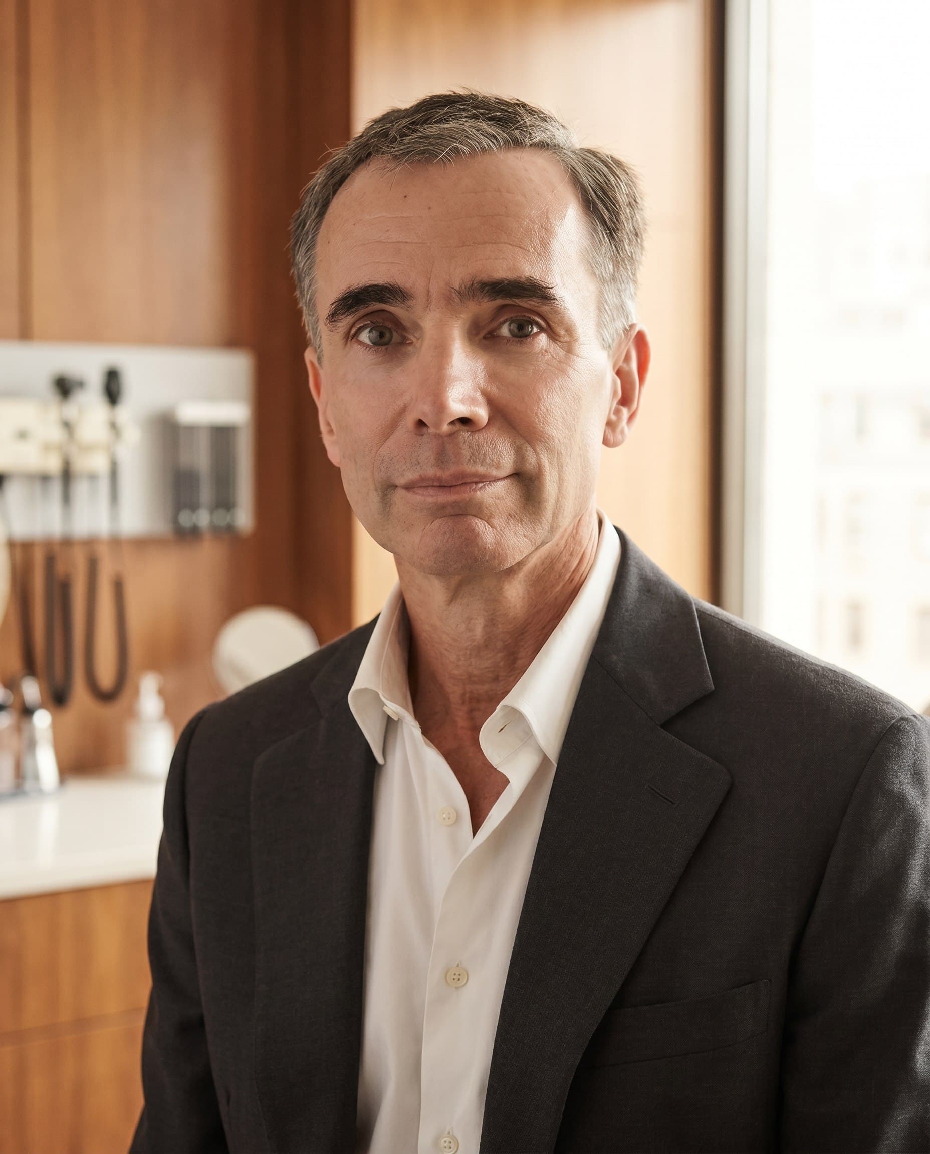 Dr. Alexandre Devereaux in his Coral Gables consulting office
